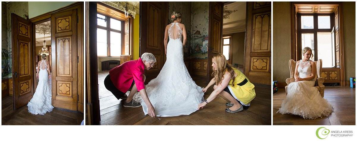 Ankleidung der Braut - Hochzeitsfotograf Bonn